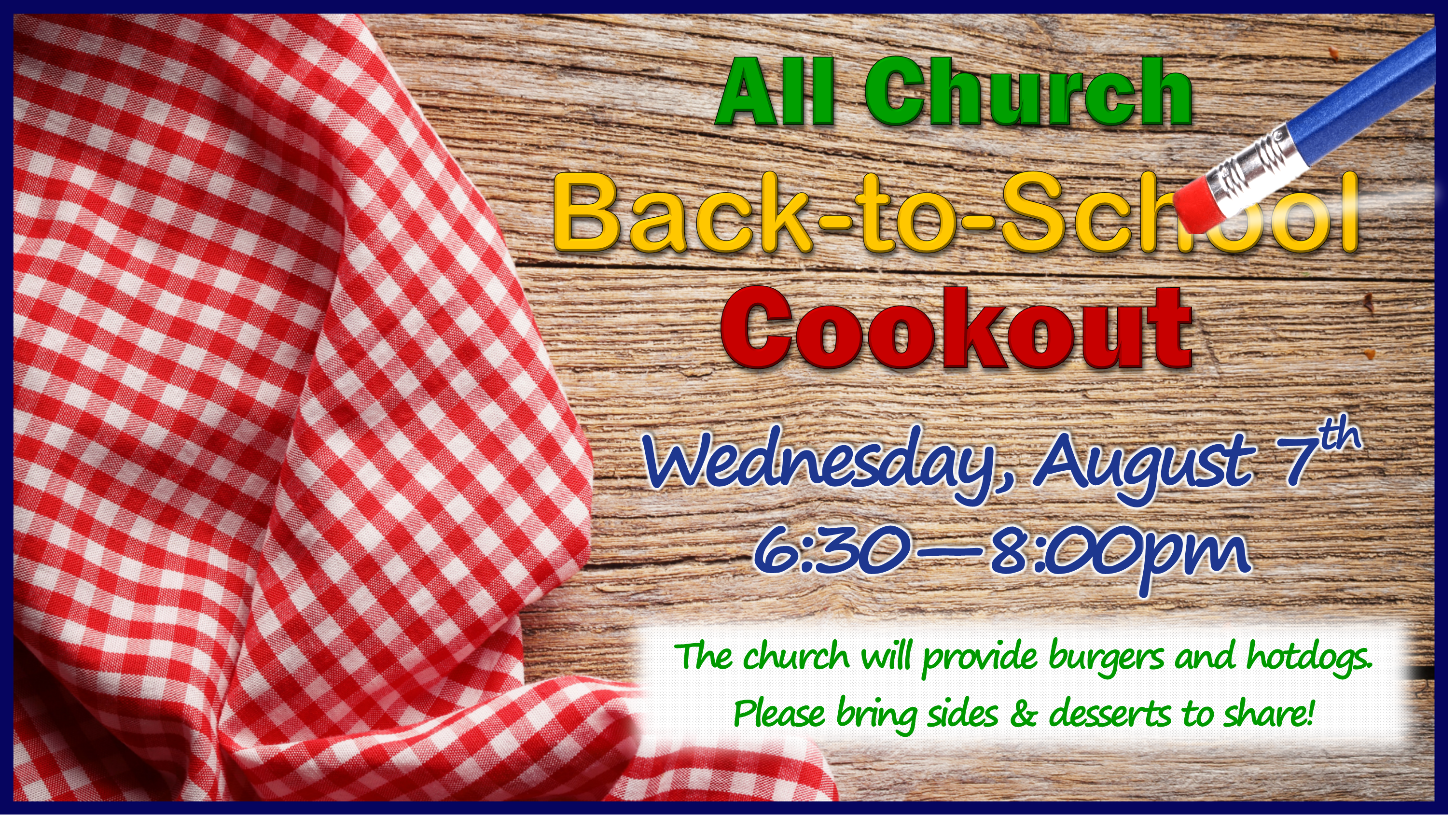 Back to School Cookout